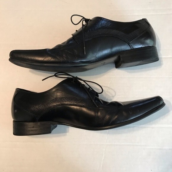 KENNETH COLE Mens Magic Place Lace Up Oxford Shoes Leather Square Toe Size 8.5 - Picture 5 of 8